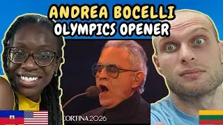 REACTION TO Andrea Bocelli - Opening Ceremony of Winter Olympics 2026 | FIRST TIME WATCHING