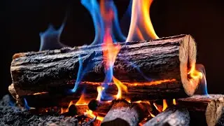 Ultra Cozy Blue Flame Fireplace 🧘 Relaxing Blue Flame Fireplace | No Music Cozy Fire for Sleep & TV