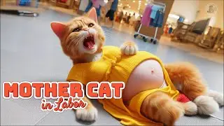 Heartwarming AI Cat Story: Mother Cat In Labor | AI Cat Saga | Cute Cats