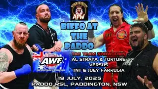 AWF Wrestling Tag Team Showdown TNT & Joey Farrugia Vs Al Straya & Torture  Australian Pro Wrestling