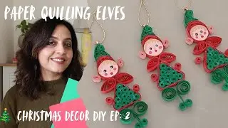 Paper Quilling Elf Ornaments | DIY Christmas Tree Decoration craft 
