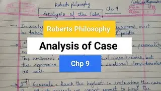 Analysis of Case by Roberts Philosophy Chp 9 Organon #robertsphilosophy #organonnotes #organon #bhms