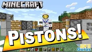 How You Can Use Minecraft Pistons Tutorial - Beginners Basics Crafting Recipe and How to Use