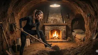 I Built an Underground Survival Shelter Alone | Digging Shelter by Hand