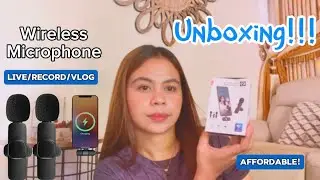 Unboxing Wireless Microphone 🎤Very Affordable ! For Type C/iPhone / Live /Record/Vlog .