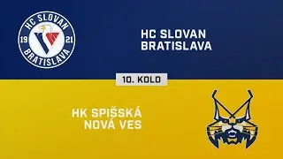 10. kolo: HC Slovan Bratislava – HK Spišská Nová Ves 2:1 (HIGHLIGHTY)