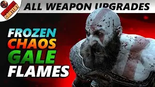 GOD OF WAR RAGNAROK All Weapon Upgrades (Frozen Flames, Gale Flames + Chaos Flames Locations) GoW 5