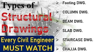 Basic Knowledge of Structural drawing | TYPES OF STRUCTURAL DRAWING EVERY CIVIL ENGINEER MUST KNOW