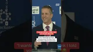 John Harbaugh introduced as New York Giants head coach #shorts