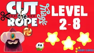 Cut the Rope Magic - Mushroom Land Level 2-8 BOSS (3 stars)