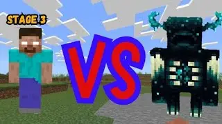 Herobrine vs warden (part 3) who is stronger (plot twist) || intense mob battles||