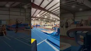 Kaliyah Martin 2027~Building more mats for vault. #kaliyahflips #Yurchenkofull #level10gymnast