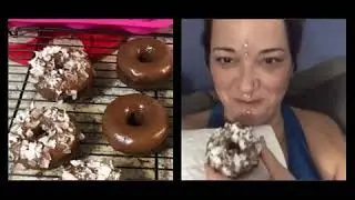 KETO Double Chocolate coconut donuts