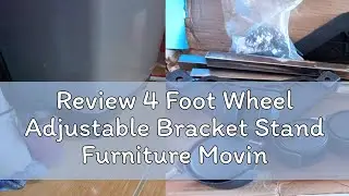 Review 4 Foot Wheel Adjustable Bracket Stand Furniture Moving Equipment Washing Machine Base Refrig