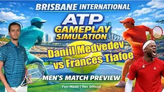 Brisbane International | Daniil Medvedev   vs Frances Tiafoe  | [7 JAN 2026] | Gameplay Simulation