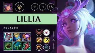 Lillia Jungle vs Nidalee: Triple Kill, Legendary - KR Grandmaster Patch 14.20
