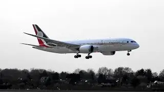 Mexican Air Force One B787 [XC-MEX] Landing @ Hamburg Airport