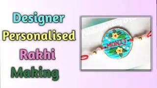 Learn to make designer and personalized rakhi at home.