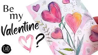 4 Easy Watercolor Valentine&rsquo;s Day Card Ideas &mdash; Quick and Fun to Paint &mdash; Beginner Friendly