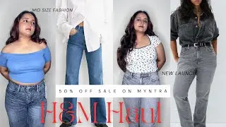 HM *New Summer Try - On Haul 2025 || H&m Top, High Rise Jeans || Hnm Haul India