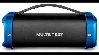 Bazooka Multilaser 70w Bluetooth Preto/Azul - SP351