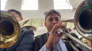 HINO 61 ORQUESTRA TOCANDO NA COMUNH&Atilde;O #ccb #tromboneccb #tubaccb