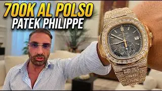 Lorenzo Ruzza with a €700,000 diamond-encrusted Patek Philippe