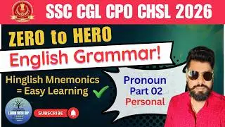Zero to Hero | Pronoun part 02 |  SSC, Bank, Railway | Error Spotting Special English Grammar