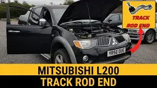 Mitsubishi L200 track rod end removal installation 4d56 Warrior Adventure Challenger Tie rod change