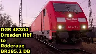 DGS 48304 - Dresden Hbf to Röderaue - BR185.2 DB