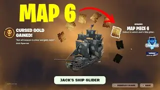 How to Complete Pirate Code Six Quests to unlock Map Piece Six Fortnite - Jack Sparrow Quests