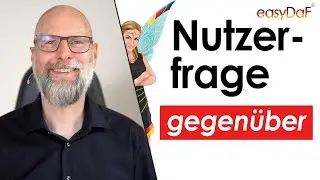 gegenüber - Präposition mit Dativ oder Adverb - Bedeutungensvarianten