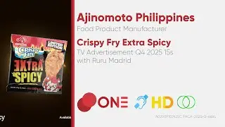 Ajinomoto Crispy Fry Extra Spicy TV Ad Q4 2025 15s with Ruru Madrid (Philippines) [CC/HD/ST]