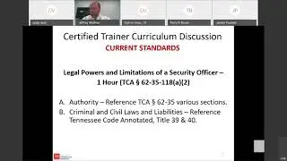 Private Protective Services Training WebEx 9/23/2020