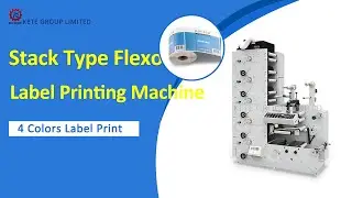 4 Colors Stack Type Flexo Label Printing Machine