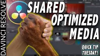 SHARED OPTIMIZED MEDIA in DaVinci Resolve 17 | Quick Tip Tuesday!