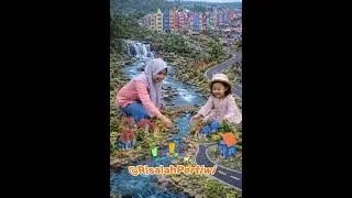 Bermain Sambil Membuat Replika Taman Santera Bareng Buah Hati &lrm;⁨@RisalahPertiwi⁩&nbsp; #animation #shorts