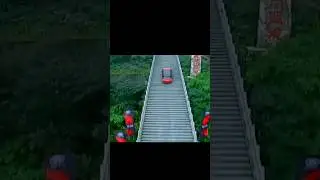 Range rover climbing stairs|Land rover|Dragon challenge#4k#5k#graphics#carlovers#offroad#happyxmas