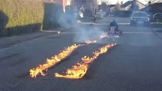 Back To The Future Go Kart Flaming Experiment