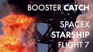 SpaceX Super Heavy Booster Catch Closeup 4K