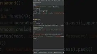 password generator in python #pythonprogramming #password #tkinter #tutorial #shorts #viral