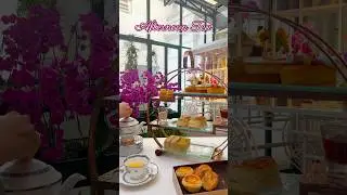 Experience afternoon tea at Kuala Lumpur's Majestic Hotel&rsquo;s Orchid Conservatory. 🌺 #LuxuryTea #fyp
