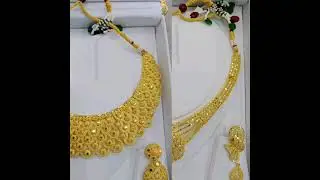 Gold forming necklace