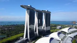 Singapore is such a beautiful place. Marina Bay hotel shot with Mavic pro drone