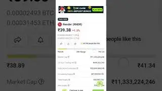 Render Token price breaks down all records 😨😲 #shorts #rendertoken #cryptonews #trading