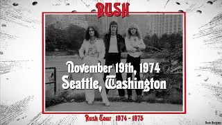 Rush - 19 November 1974 - Paramount Northwest Theatre, Seattle, Washington [MASTER TAPE]