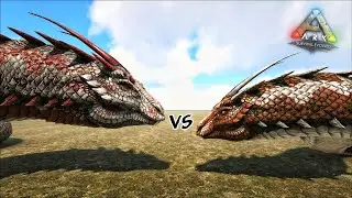 ALPHA BASILISK VS ARK DINOSAURS | ARK: SURVIVAL EVOLVED