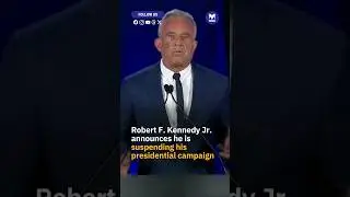 Robert F. Kennedy Jr announces he is suspending his independent presidential campaign.