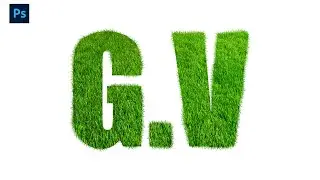 Grass Text Effect in Photoshop | Adobe Photoshop | Grass Effect