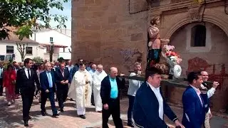 Procesión y misa de San Isidro en San Asensio